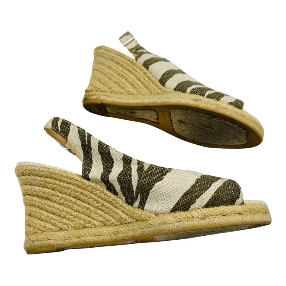 Chico’s Simone Zebra Espadrille Size 9